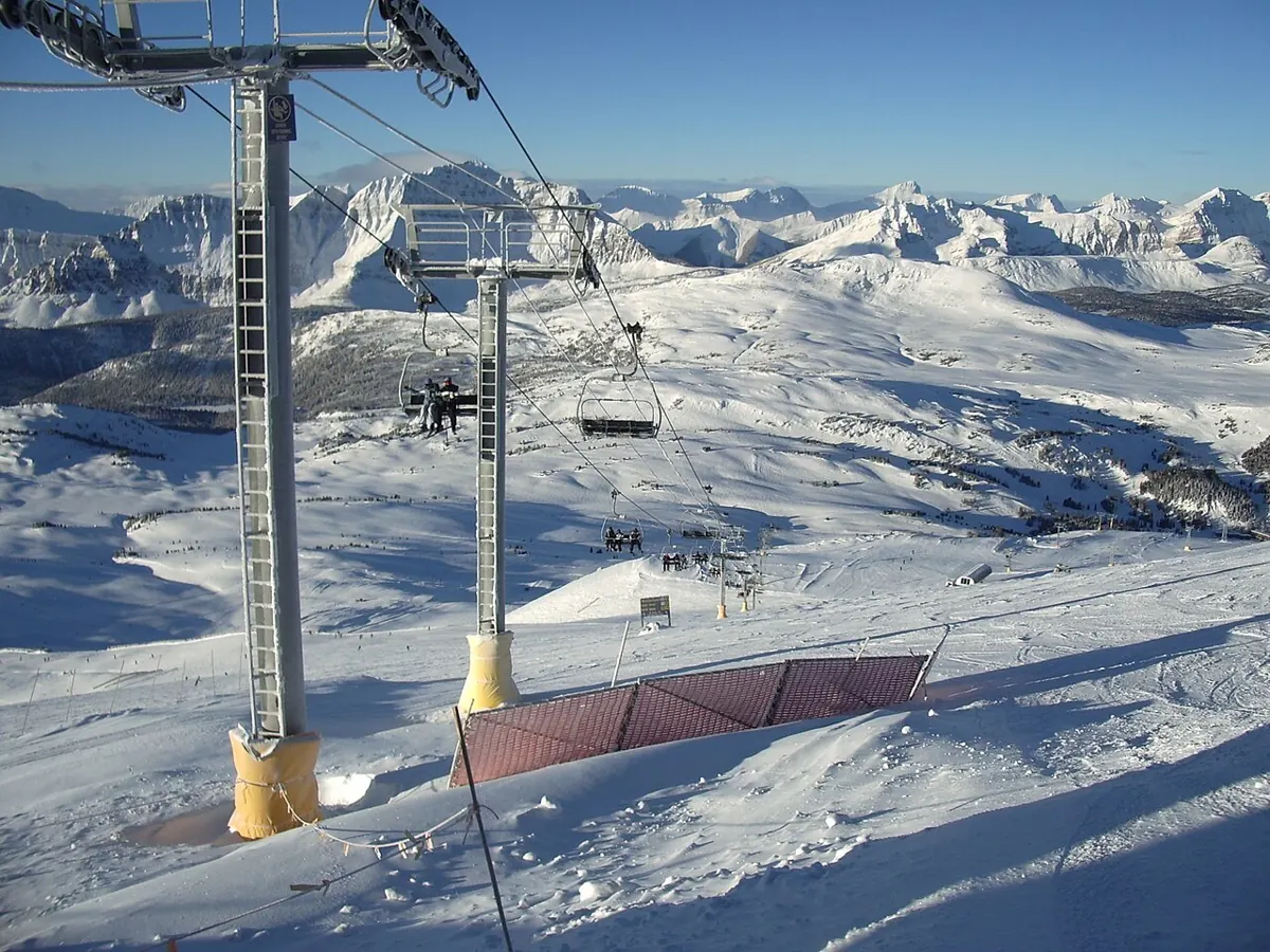 Sunshine Village ski resort, Banff, Canada. December 2004.