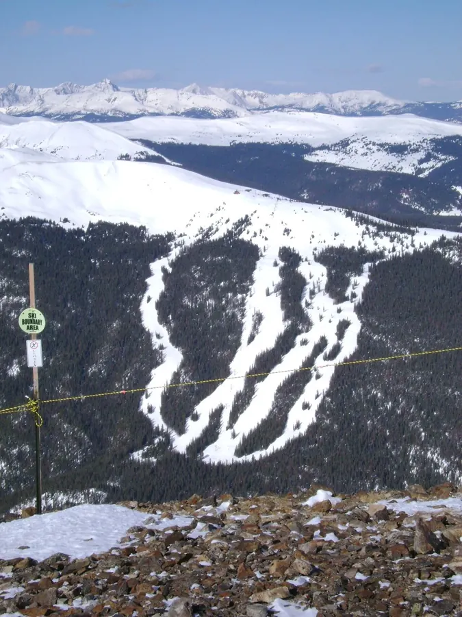 Resolution Bowl at Copper Mountain as seen from Breckenridge