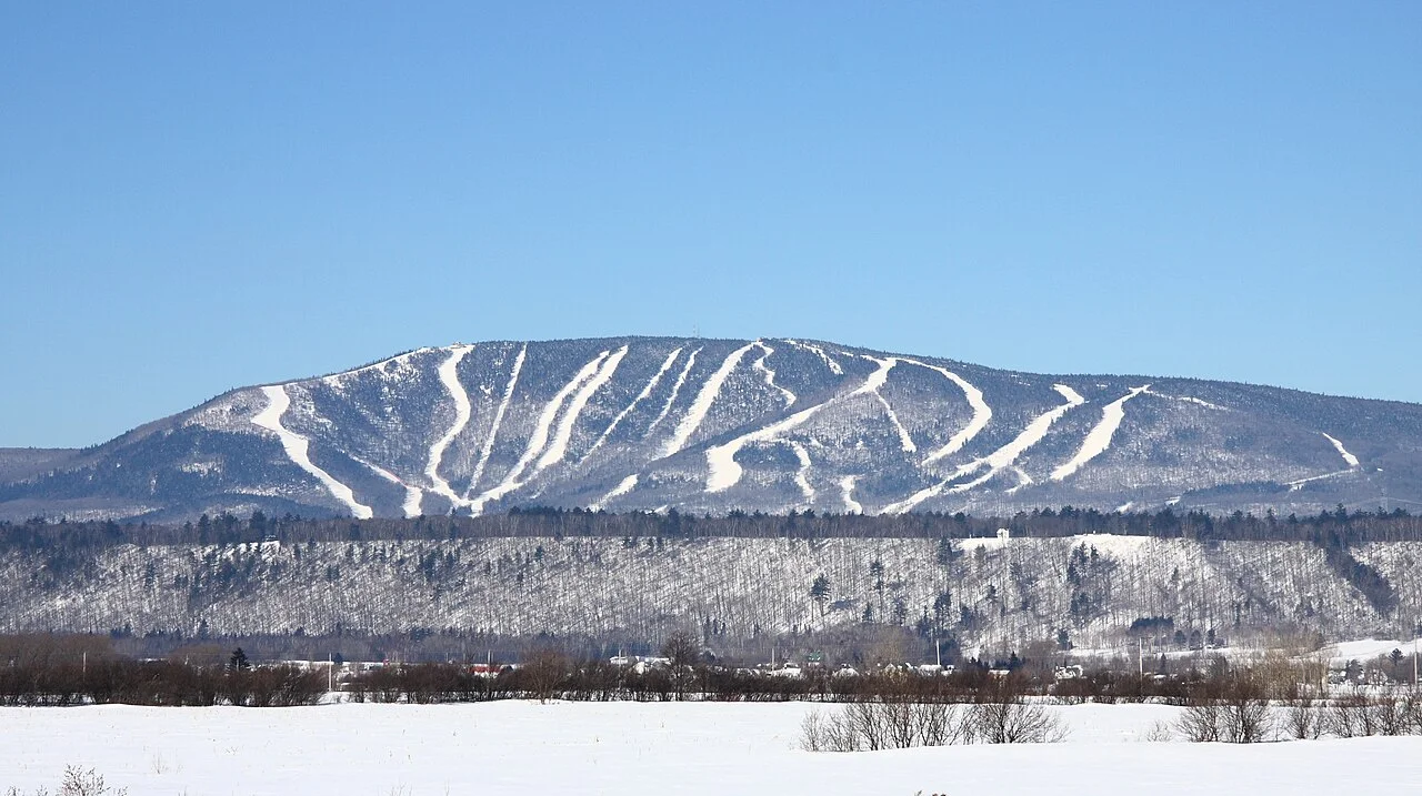 View of the Mont-Sainte-Anne ski area