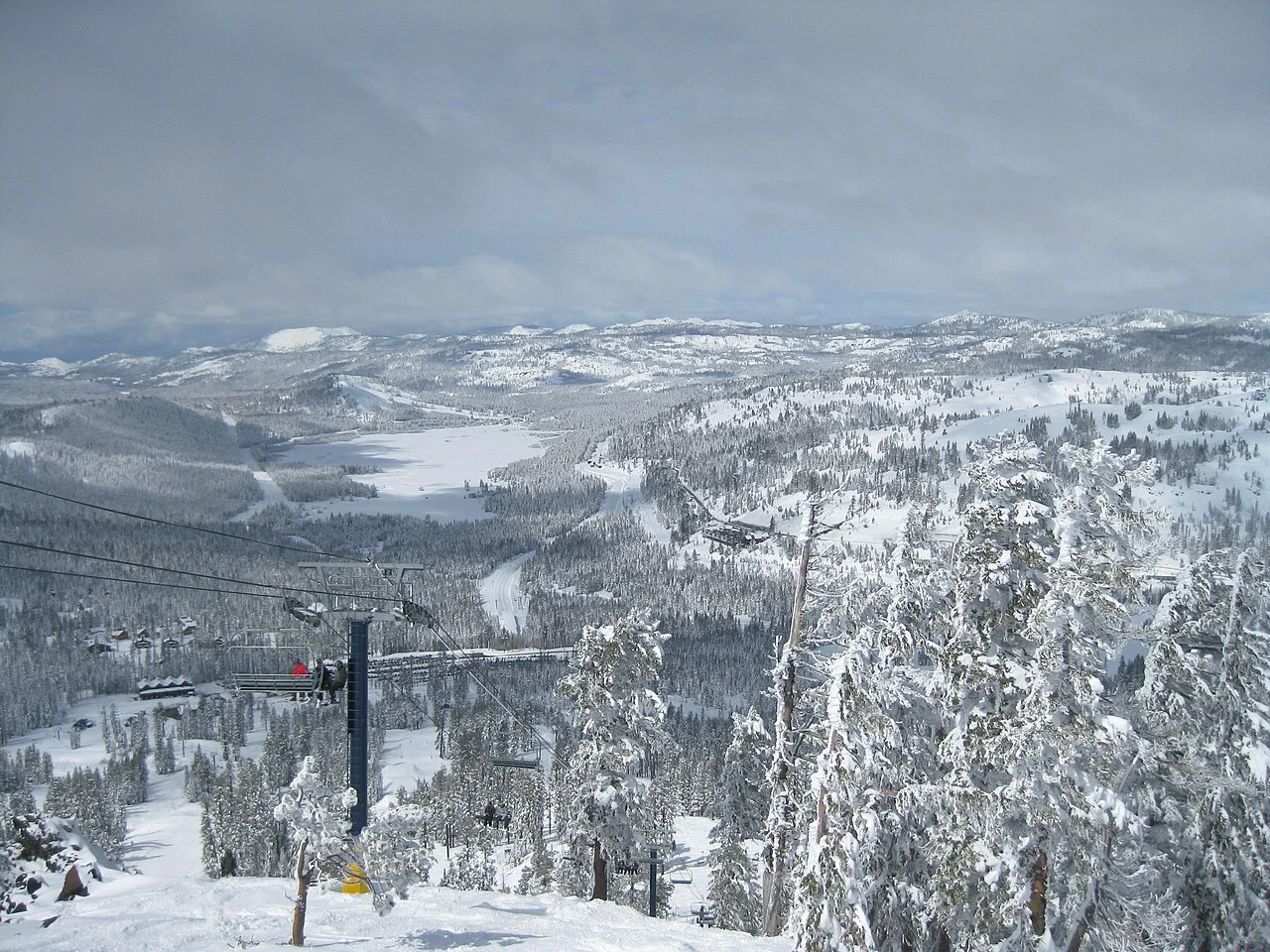 View of the Sugar Bowl Resort ski area