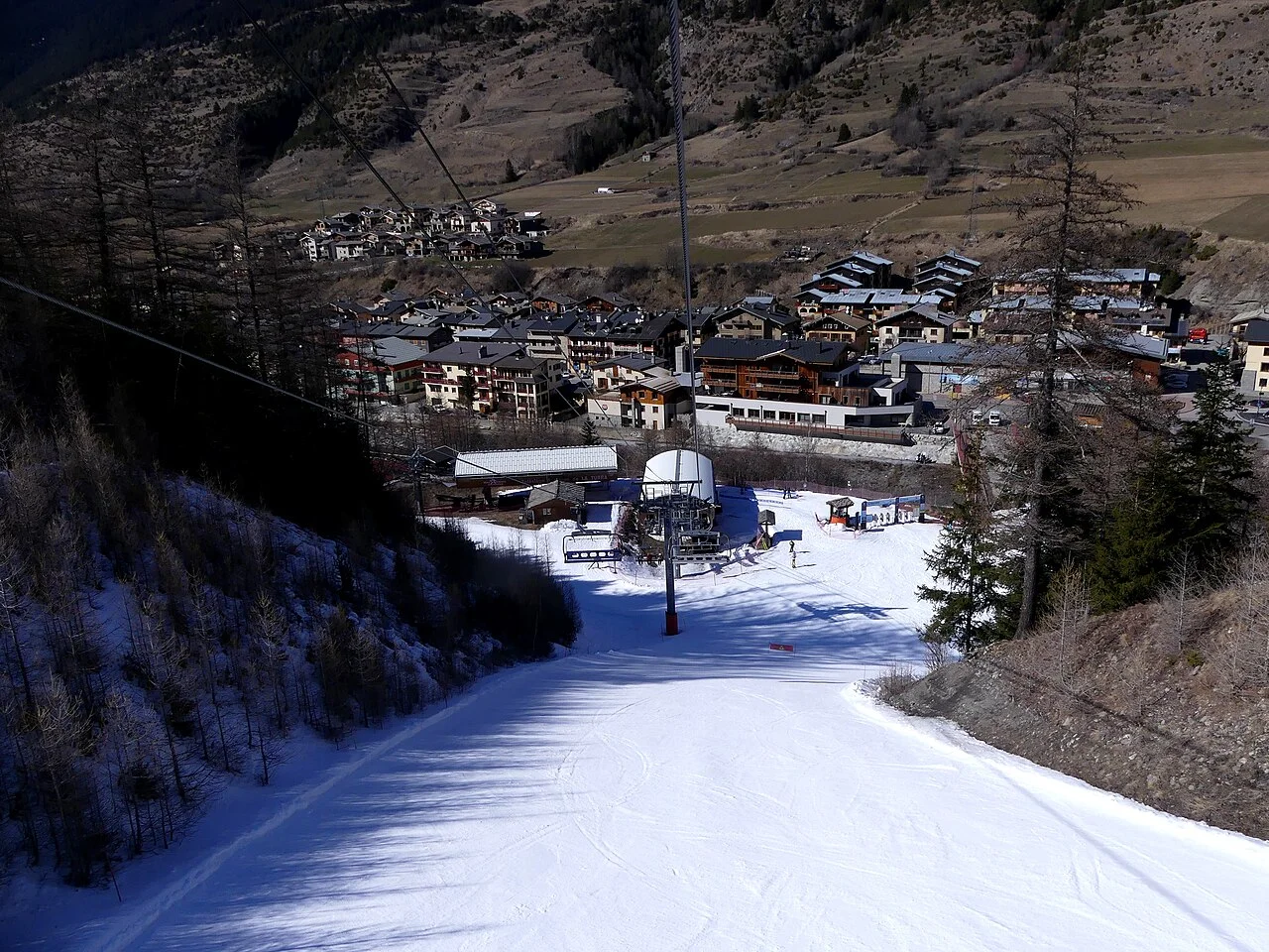 View of the Val Cenis ski area