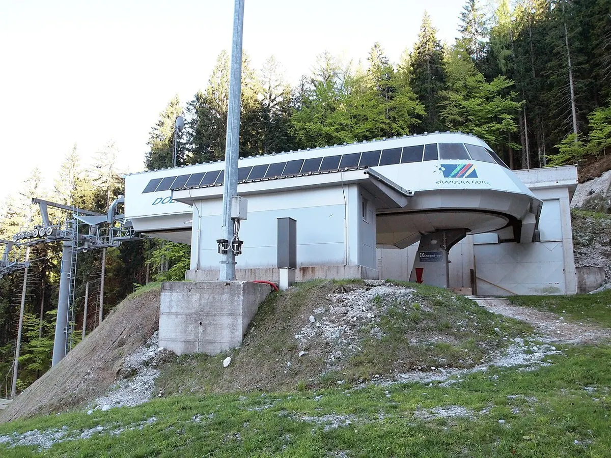 Ski lift in Kranjska Gora.