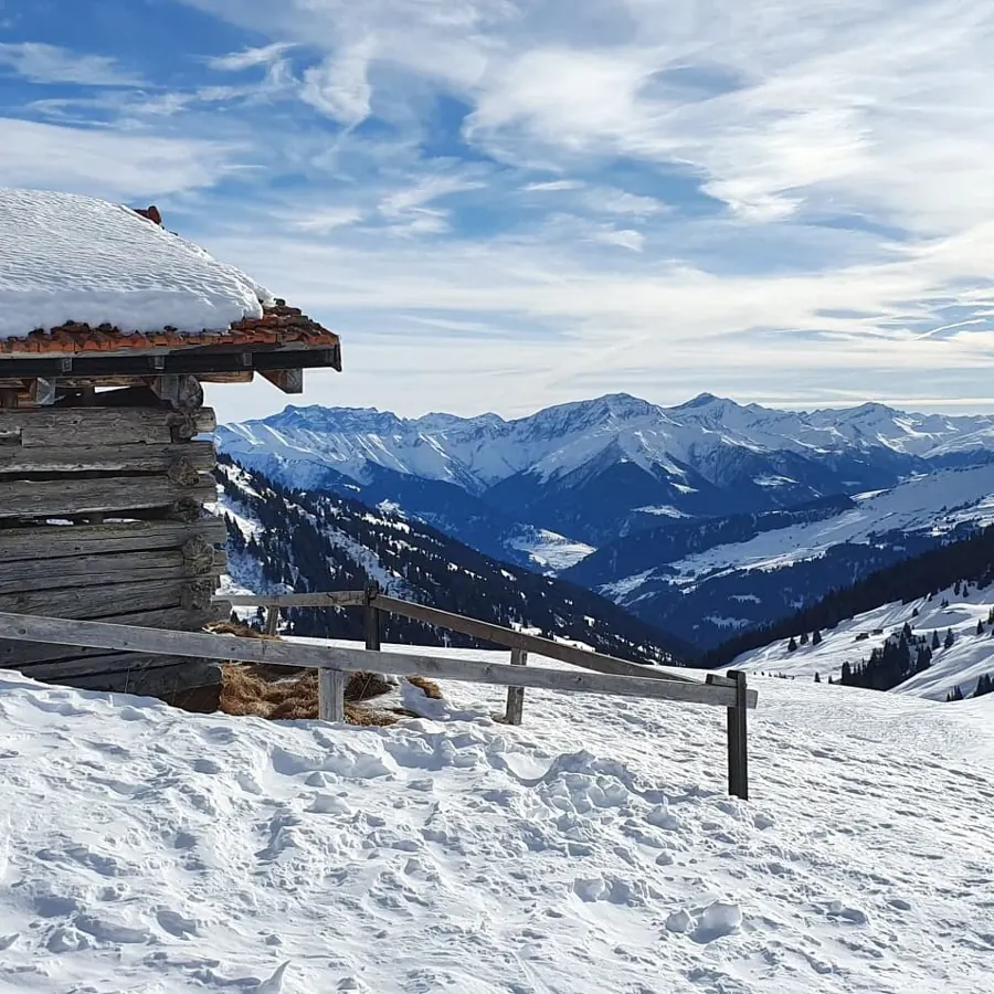 Best view from Laax ski slopes