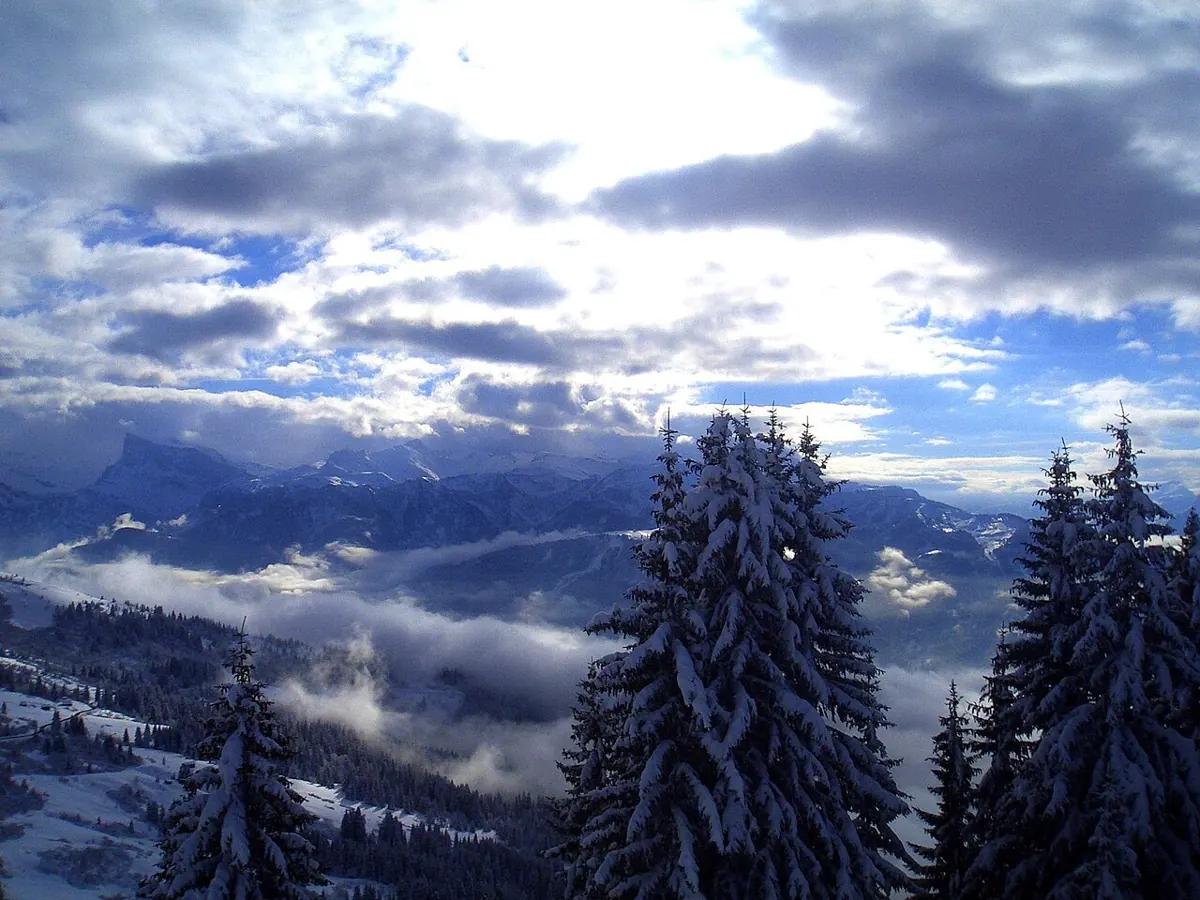 View from the Piste, Les Gets