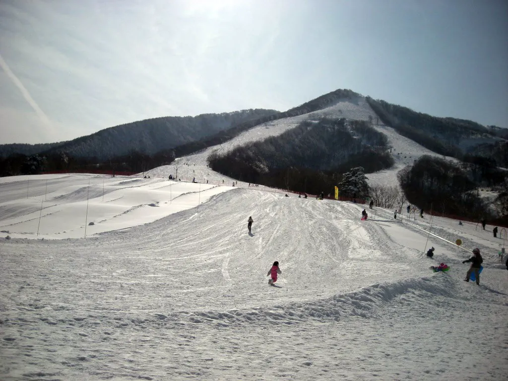Ski slopes at Madarao Kogen Ski Resort, Japan