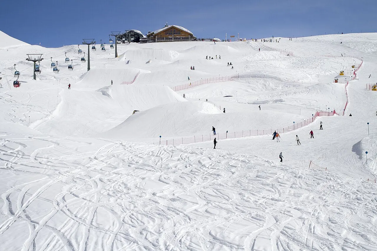 The ski area at Madonna di Campiglio, Italy
