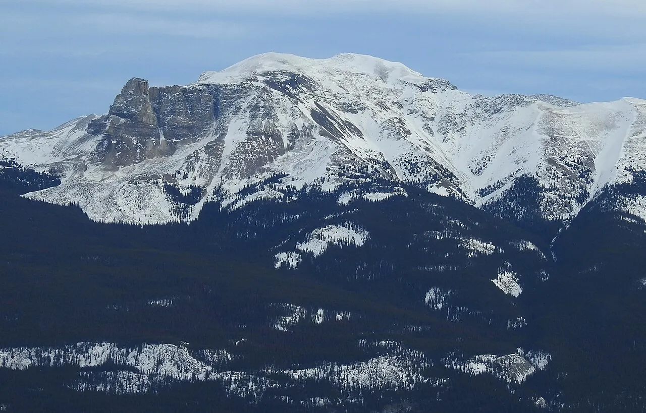 Mount Tekarra from Marmot Basin Ski Resort