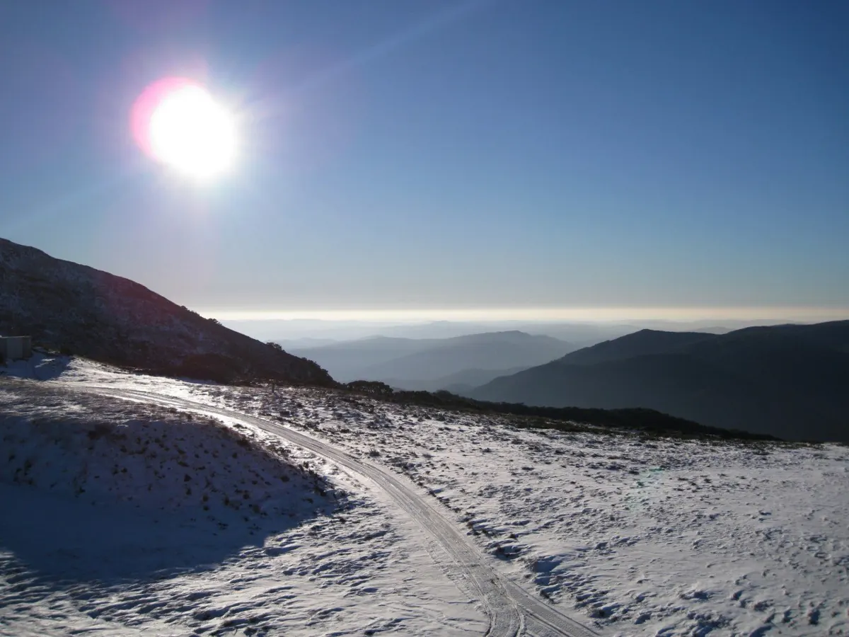 A view of the landscape from Mt Buller, Victoria, Australia.