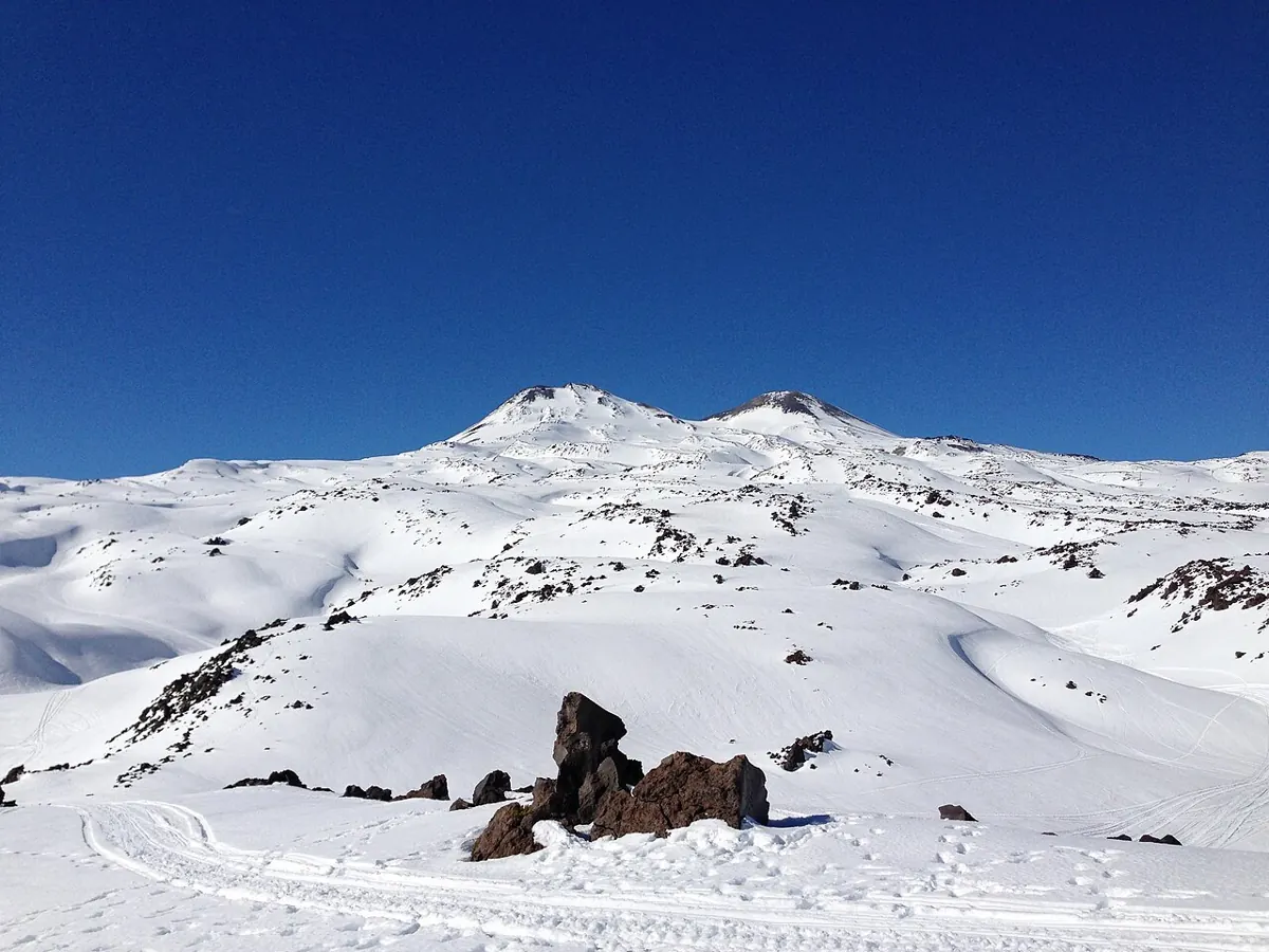 The Chillán volcanic massif near Nevados de Chillán, Chile (wider destination area; not necessarily the ski slopes)