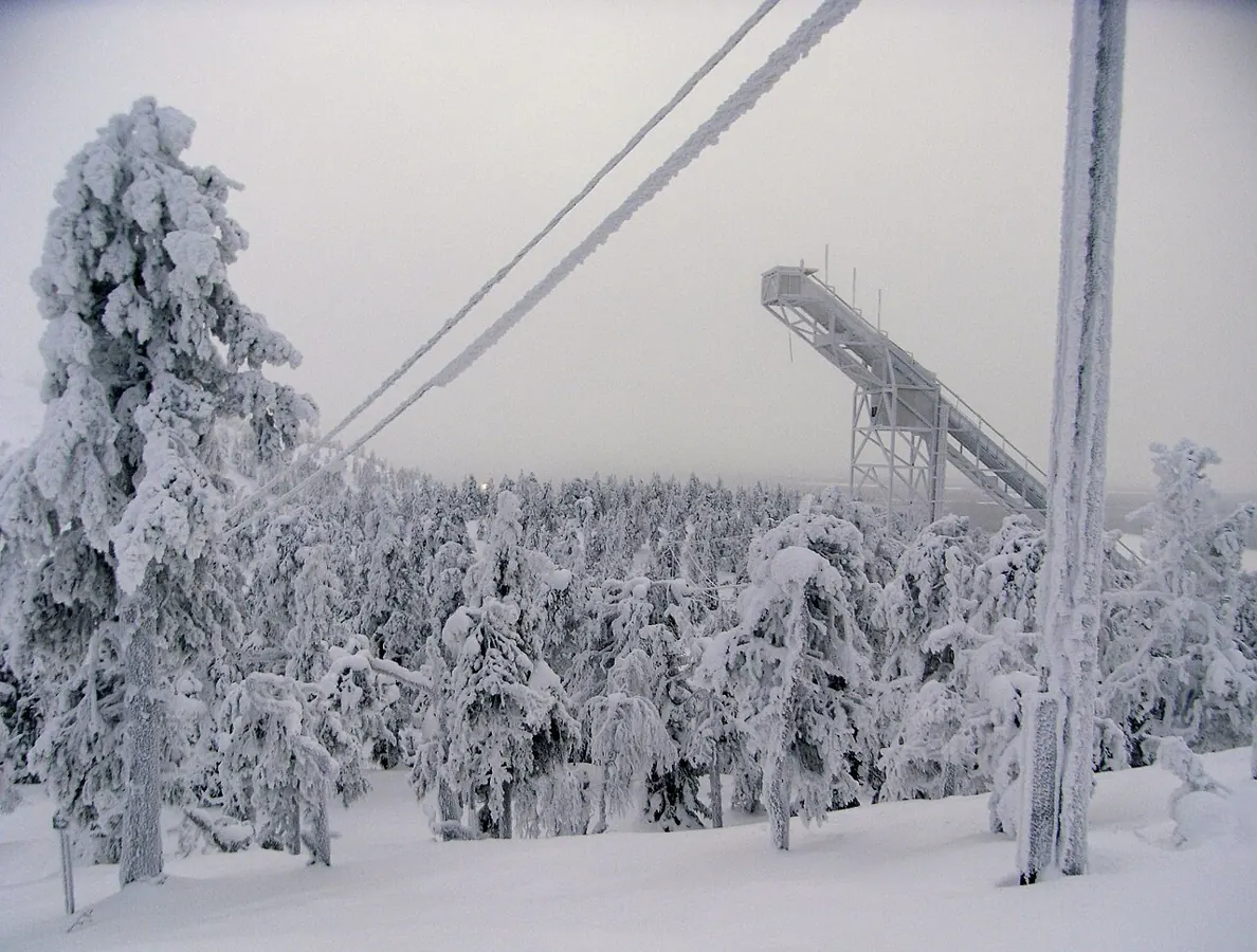 Ski jumping hill, Ruka, Kuusamo, Finland