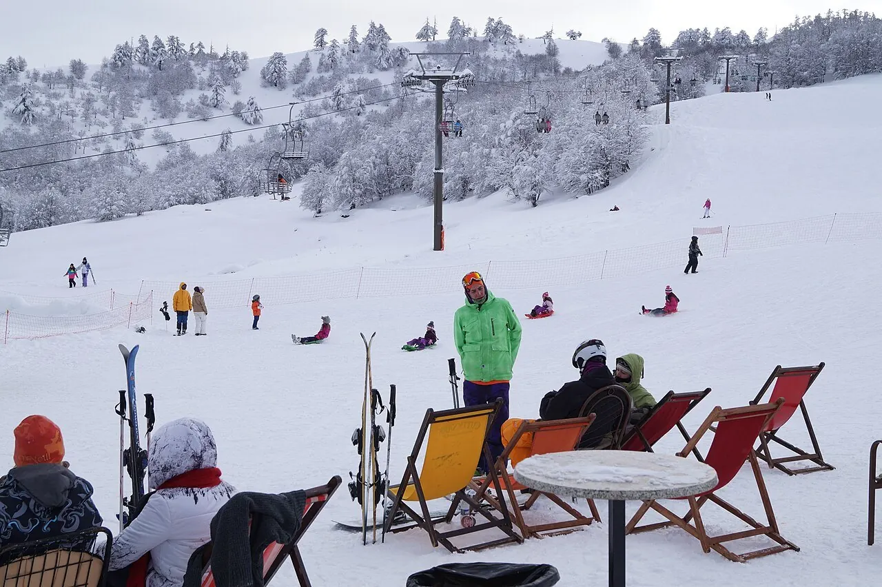 Ski slopes at Vasilitsa, Greece