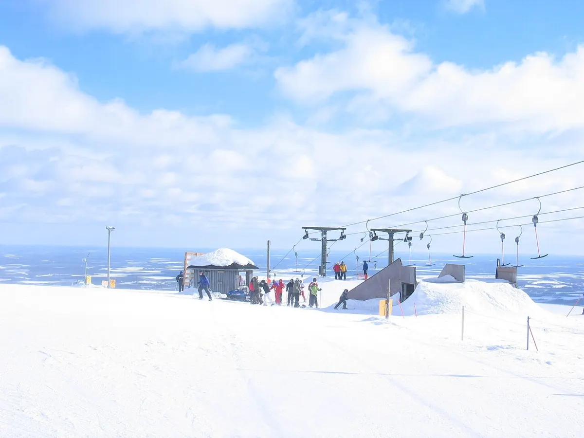 Ski slopes at Ylläs, Finland