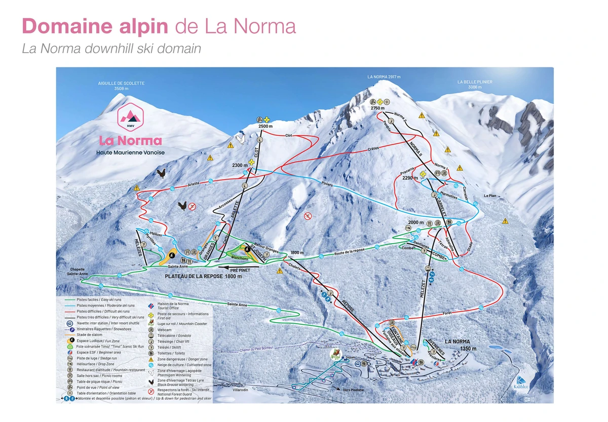 Official piste map · La Norma — ski runs and lifts