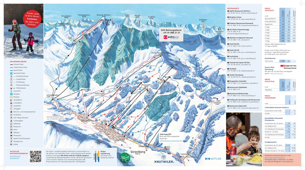 Official piste map · Sörenberg · 2025–2026 — ski runs and lifts