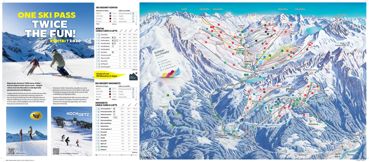 Official piste map · Hochoetz-Kühtai · 2026–2027 · Kühtai / Hochoetz — ski runs and lifts